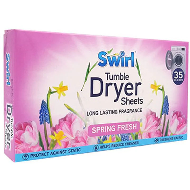Swirl Tumble Dryer Sheets Lavender 35 Pack