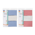 First Steps 3 Pack Baby Muslin Cloths 60 x 60cm
