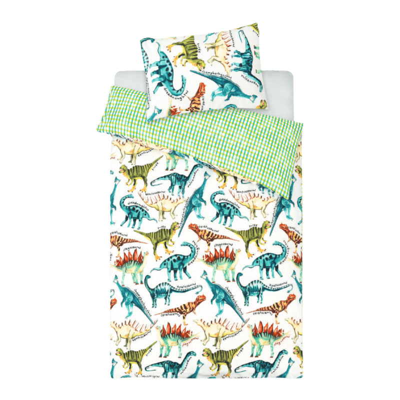Kid’s Jurassic Dinosaur Duvet Set Single