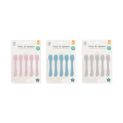 Baby & Toddler Fork & Spoon Set 10 Pack
