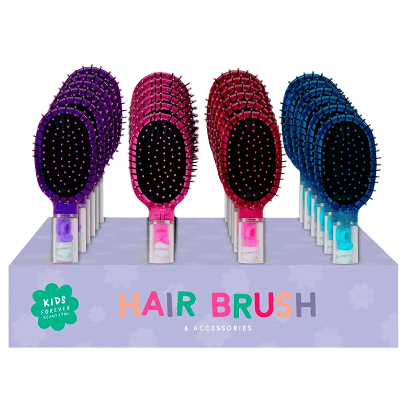 Hairbrush & Accessories With Display Box - Case of 24