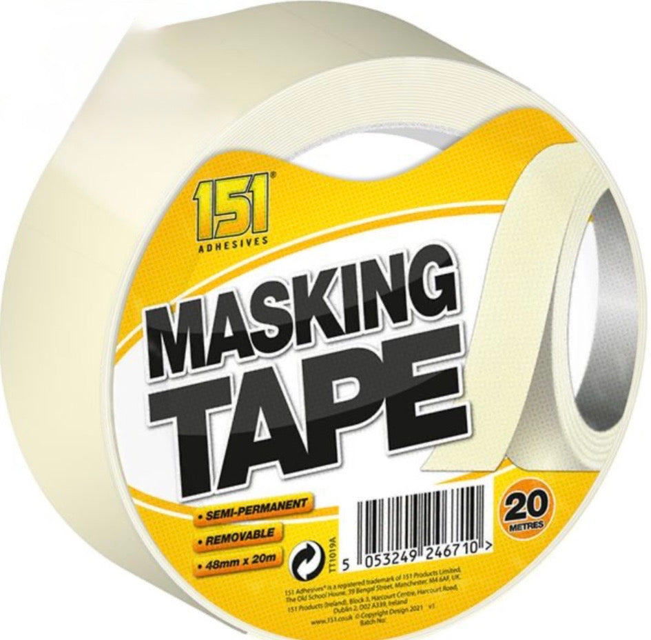 151 Masking Tape 48mm x 20m - Case of 12