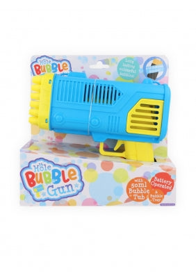 Battery Operated Bubble Gun With Bubble Solution - Case of 12