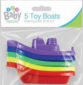 5 Pack Bath Time Boats - Case of 12