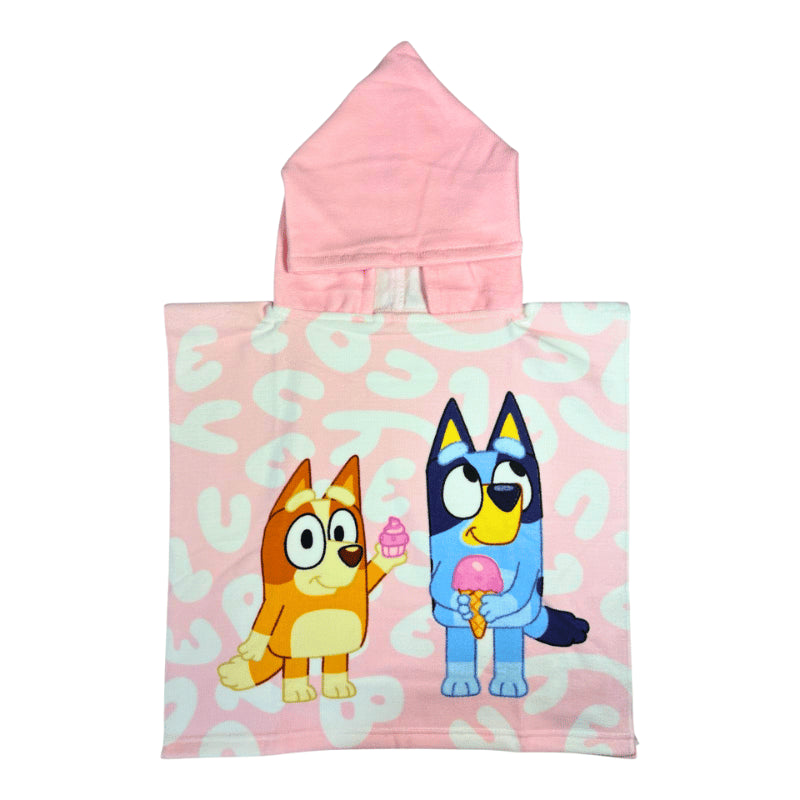 Official Bluey Hooded Towel Poncho 18m - 3 Years