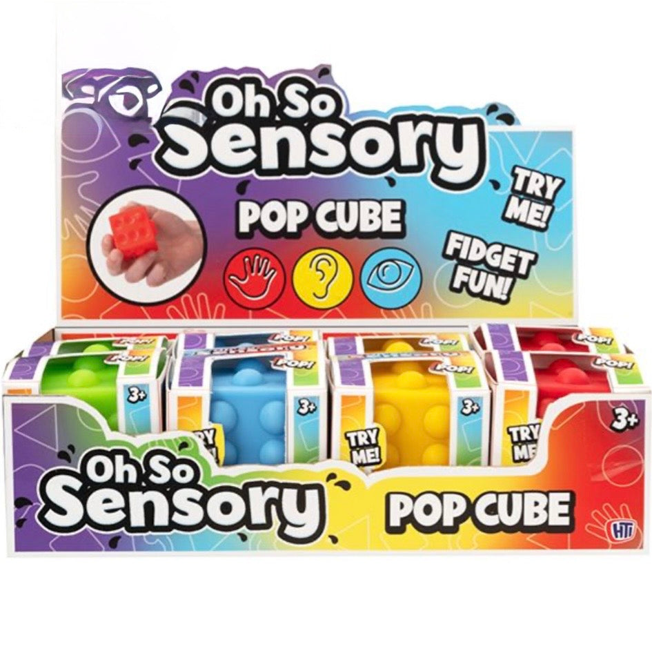 Oh So Sensory Pop Cube Fidget Toy - Case of 12
