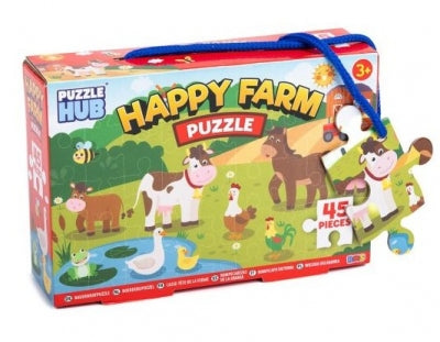 45PC Kids Happy Farm Puzzle - Case of 12
