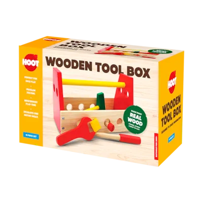 Kids Wooden Tool Box Play Set