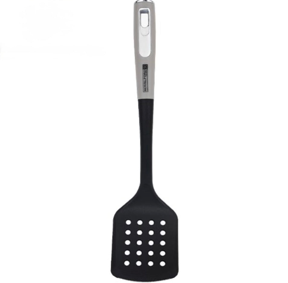 Black Nylon Slotted Spatula - Case of 12