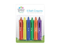 6 Pack Non Toxic Washable Baby Bath Crayons